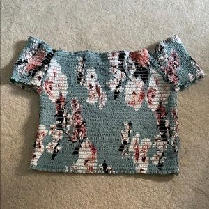 PacSun OTS Smocked Crop Top Kendall & Kylie